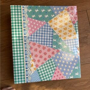 Colorful Patchwork design Binder